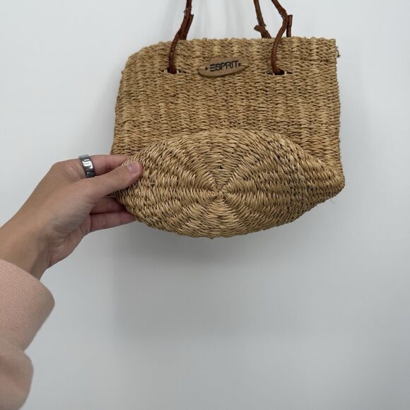 Esprit Vintage Jute Natural Bag Handle Summer Cottage Leather Handle - Picture 6 of 10